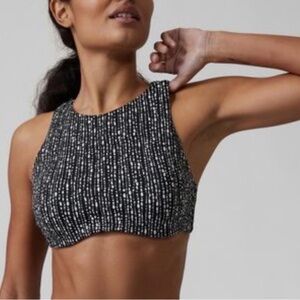 ATHLETA | ✨NEW✨ Maldives Bra Cup Bikini Top in Rice Pearls Black